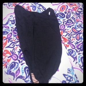 black leotard